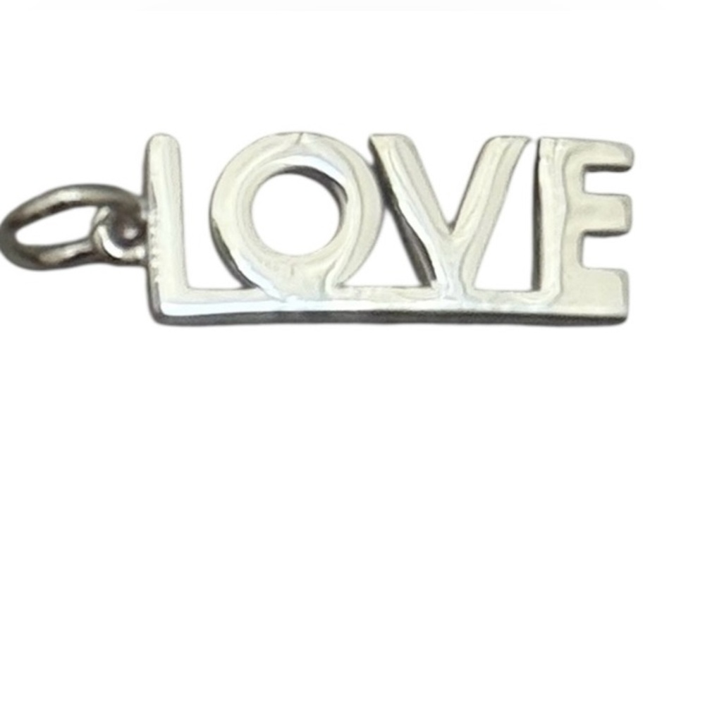 NWT Sterling Silver LOVE Charm Pendant